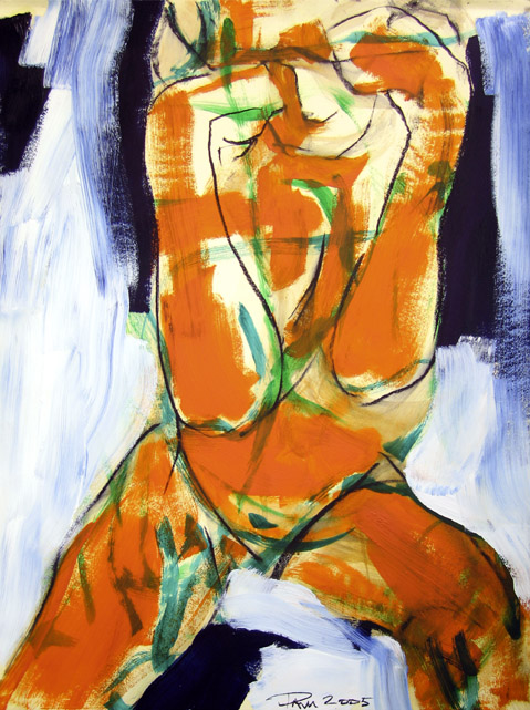 Seated nude